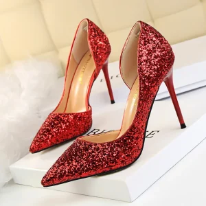 Escarpin Champagne Rouge