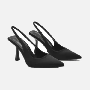 Escarpin Slingback Tile Noir