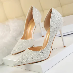 Escarpin Champagne Blanc