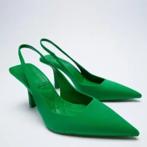 Escarpin Slingback Tile Vert