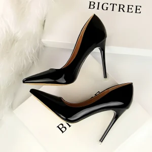 Escarpin Metallic Noir
